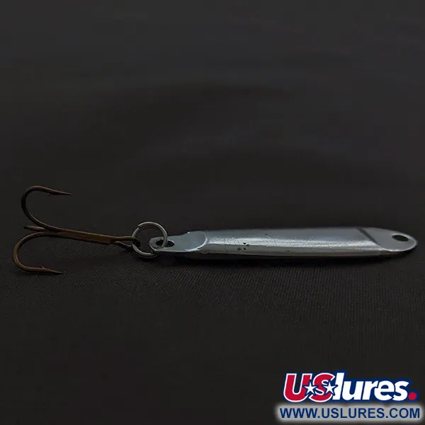 Vintage   Hopkins Smoothie, 2/5oz nickel/green fishing spoon #22460