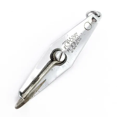 Vintage James E. Clark  James Clark spoon, 3/16oz nickel fishing spoon #22462