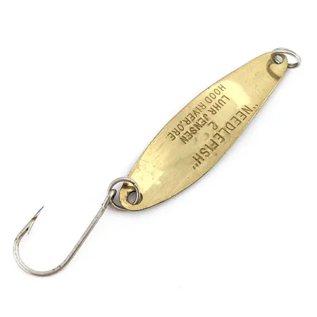 Vintage Luhr Jensen Needlefish 2, 3/32oz Frog fishing spoon #22486