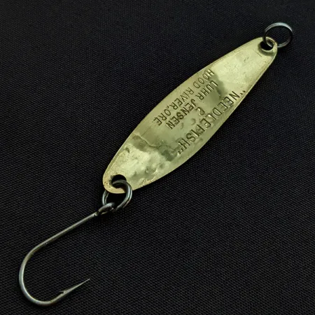 Vintage Luhr Jensen Needlefish 2, 3/32oz Frog fishing spoon #22486