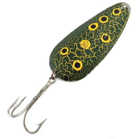 Vintage Lou J. Eppinger Dardevle 300 Series Huskie Devle, 3 1/4oz Frog fishing spoon #22500