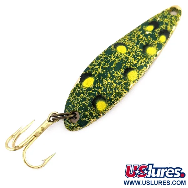 Vintage  Acme Fiord Spoon, 1/4oz Frog fishing spoon #22507