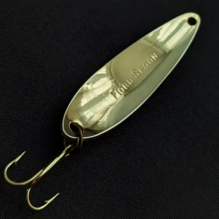 Vintage Acme  Fiord Spoon Jr Lightning (1950s), 1/4oz gold fishing spoon #22508