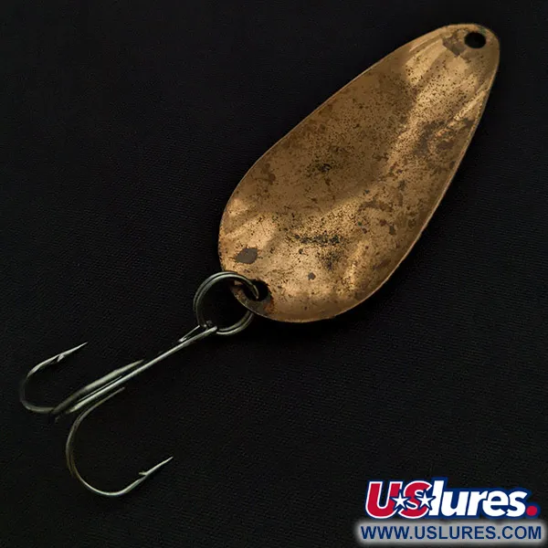 Vintage   Worth Chippewa, 1/2oz copper fishing spoon #22510