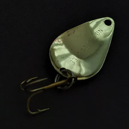 Vintage Acme Stee-Lee #2, 1/4oz gold/orange fishing spoon #22903