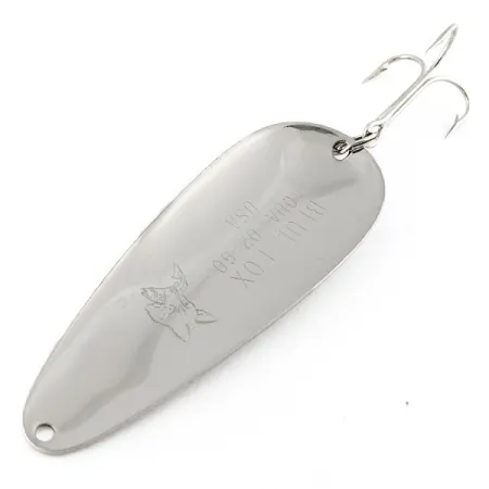 Vintage Blue Fox Aqua Spoon, 3/4oz nickel fishing spoon #22526