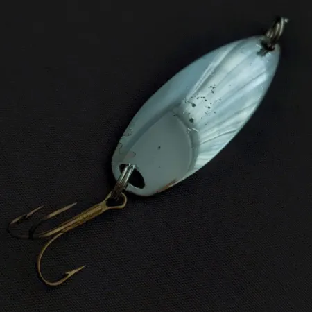 Vintage Johnson Sprite, 1/3oz nickel fishing spoon #22550