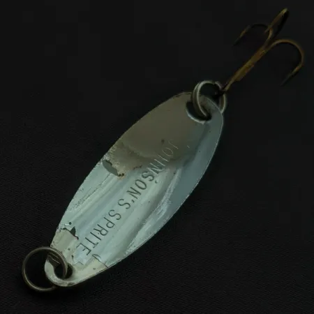 Vintage Johnson Sprite, 1/3oz nickel fishing spoon #22550
