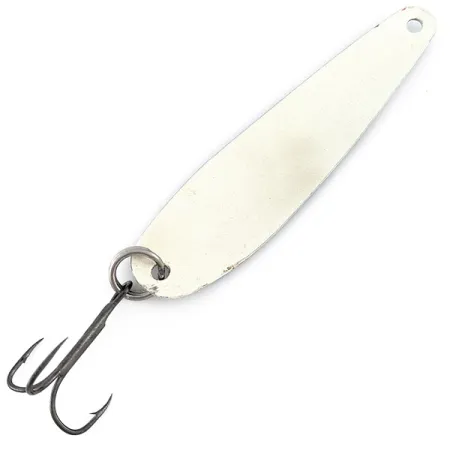 Vintage Slammer Glow, 1/3oz black/green/white Glow - glows in the dark fishing spoon #22551