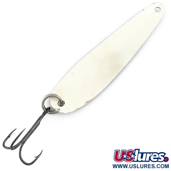 Vintage   Slammer Glow, 1/3oz black/green/white Glow - glows in the dark fishing spoon #22551