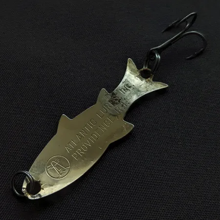 Vintage Atlantic Lures Golden Wobble-Fish, 3/16oz gold fishing spoon #22562