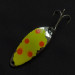 Vintage   Seneca Little Cleo, 1/4oz nickel/yellow/red fishing spoon #22564