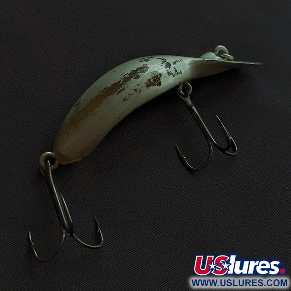 Vintage   Heddon Tadpolly, 1/3oz silver fishing lure #22570