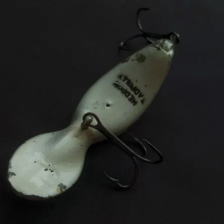 Vintage Heddon Tadpolly, 1/3oz silver fishing lure #22570