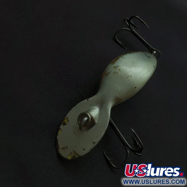 Vintage Heddon Tadpolly, 1/3oz silver fishing lure #22570