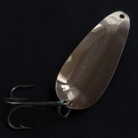 Vintage Nebco Flashbait 166, 1/2oz copper fishing spoon #22577