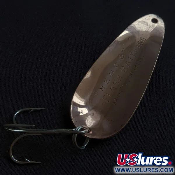 Vintage Nebco Flashbait 166, 1/2oz copper fishing spoon #22577