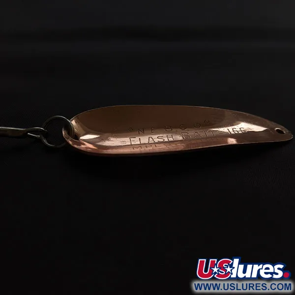 Vintage Nebco Flashbait 166, 1/2oz copper fishing spoon #22577
