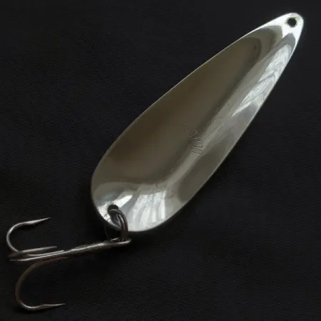 Vintage Marathon  Marathon, 3/4oz nickel/black/white fishing spoon #22580