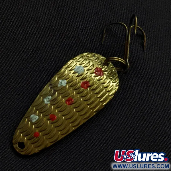 Vintage   Thomas Cyclone, 1/4oz brass fishing spoon #22583