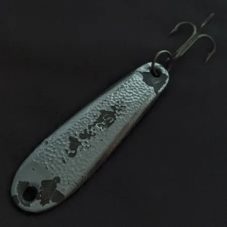 Vintage Atlantic Lures S3, 3oz nickel fishing spoon #22590