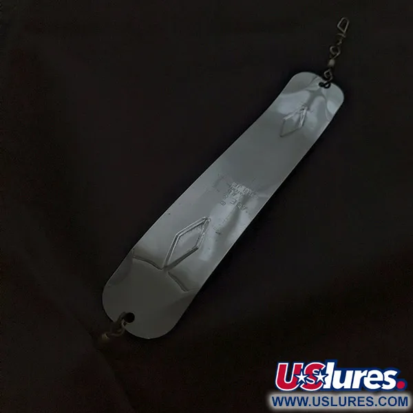 Vintage   Luhr Jensen ABE & AL #8, 1 1/4oz nickel fishing spoon #22592