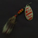 Vintage   Mepps Aglia 4 Dressed, 1/3oz nickel/red/white spinning lure #22593