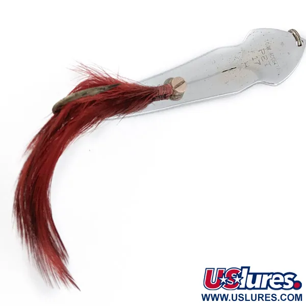 Vintage  Tony Accetta Tony Acсetta Pet Spoon 17, 1 2/3oz nickel fishing spoon #22597