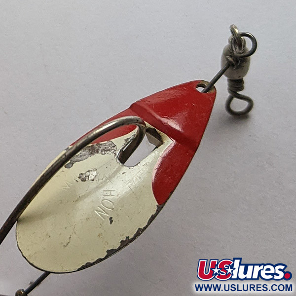 Vintage  Marathon Bait Company Marathon June-Bug, 3/16oz white/red spinning lure #22599