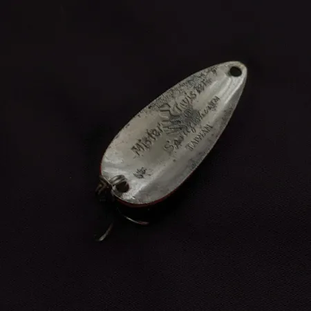 Vintage Mister Twister Sonic Spoon, 1/3oz red/black/nickel fishing spoon #22602