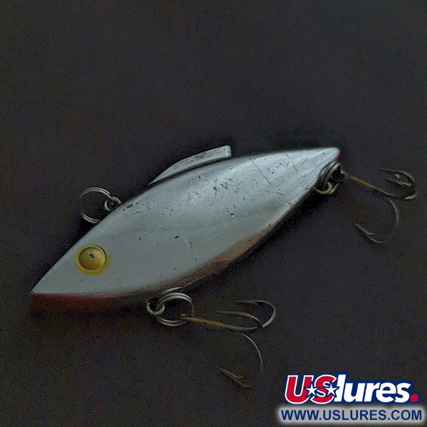 Vintage   Bill Lewis Rat-L-Trap, 1/2oz Chrome Black Back fishing lure #22609