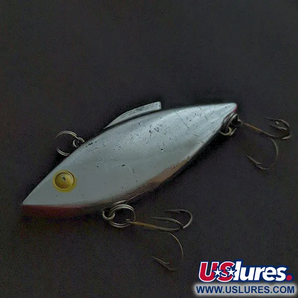 Vintage   Bill Lewis Rat-L-Trap, 1/2oz Chrome Black Back fishing lure #22609