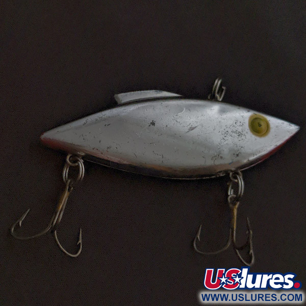 Vintage   Bill Lewis Rat-L-Trap, 1/2oz Chrome Black Back fishing lure #22609