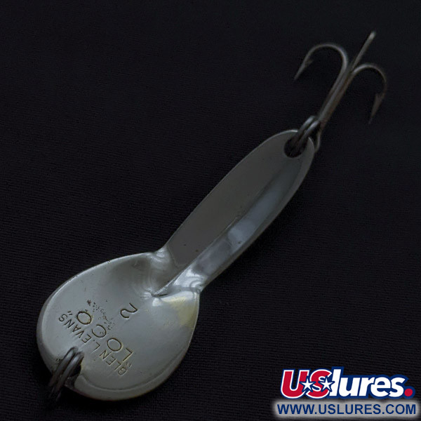 Vintage   Glen Evans Loco 2, 1/4oz nickel fishing spoon #22614