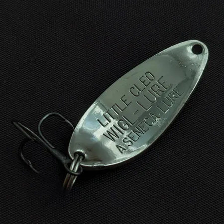 Vintage Seneca Little Cleo, 1/4oz nickel fishing spoon #22625