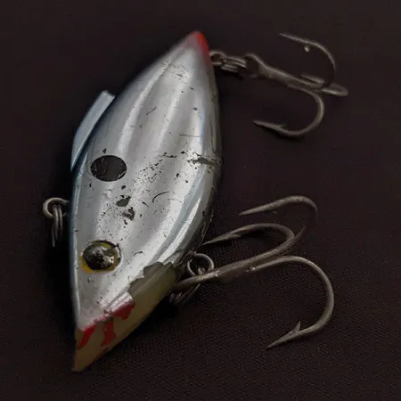 Vintage Bill Lewis Rat-L-Trap, 2/5oz Chrome Blue Back fishing lure #22626