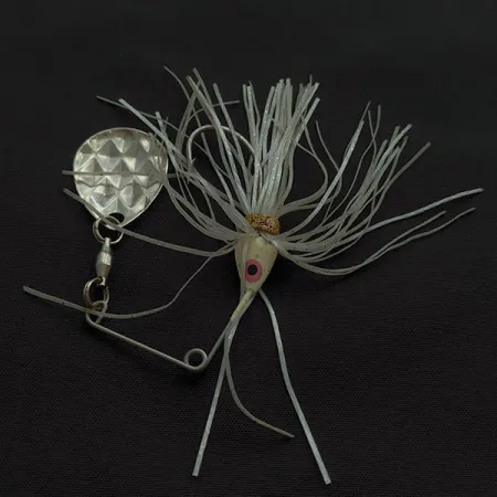 Vintage Strike King Mini-King Spinnerbait, 1/4oz nickel spinning lure #22630