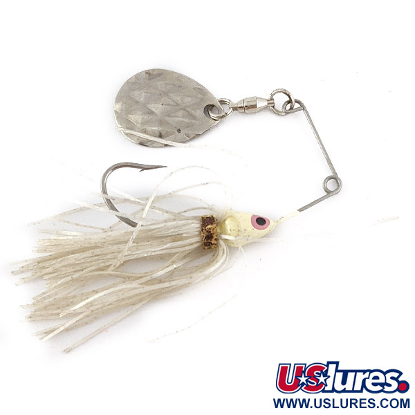 Vintage   Strike King Mini-King Spinnerbait, 1/4oz nickel spinning lure #22630