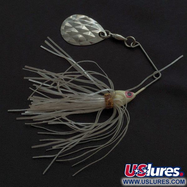 Vintage   Strike King Mini-King Spinnerbait, 1/4oz nickel spinning lure #22630