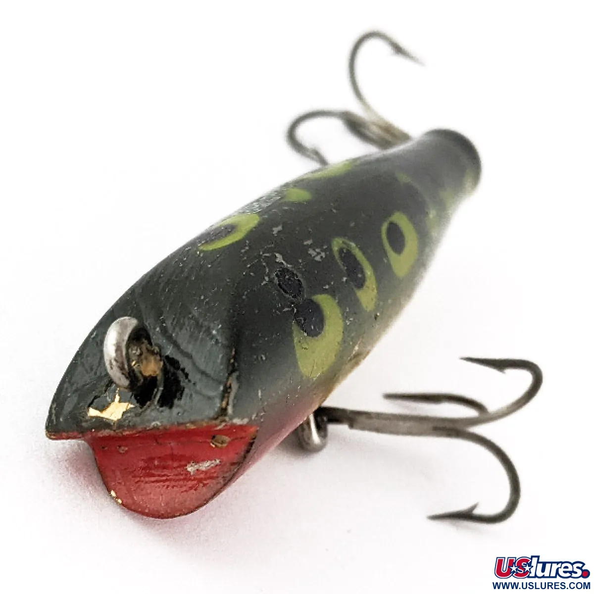 Vintage Creek Chub Darter Wooden, 1/4oz Frog fishing lure #22632