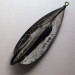 Vintage   Johnson Silver Minnow, 3/4oz black fishing spoon #22634