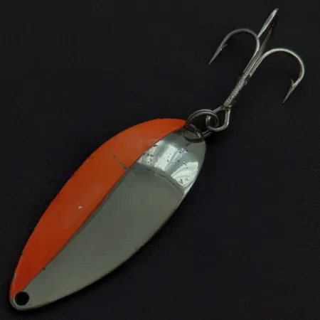 Vintage Seneca Little Cleo (Hula Girl), 3/4oz nickel/orange fishing spoon #22639