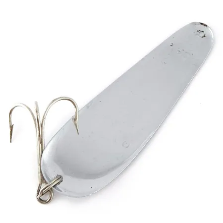 Vintage Miller ITHACA 75 trolling spoon, 1/3oz nickel/blue fishing spoon #22642