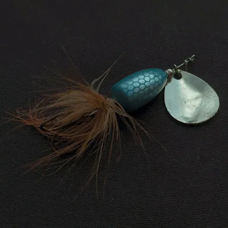 Vintage Yakima Bait Wordens Spoon Fly 10, 3/64oz silver spinning lure #22645