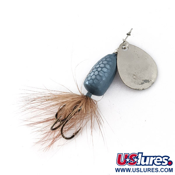 Vintage  Yakima Bait Wordens Spoon Fly 10, 3/64oz silver spinning lure #22645