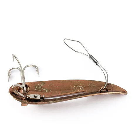 Vintage Weedless Bait Company FISHTRAP, 1/2oz cooper fishing spoon #22651