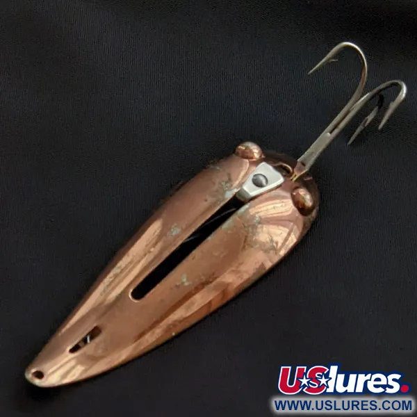 Vintage   Weedless Bait Company FISHTRAP, 1/2oz cooper fishing spoon #22651