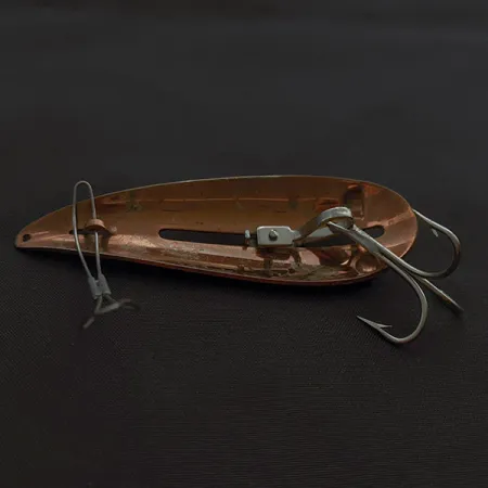 Vintage Weedless Bait Company FISHTRAP, 1/2oz cooper fishing spoon #22651