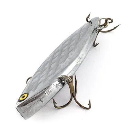 Vintage Strike King Diamond Shad, 1/2oz silver fishing lure #22652