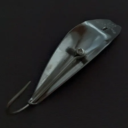 Vintage L&S Bait Mirro lure L&S L&S Mirrospoon 6/0Mirrospoon 6/0, 3/5oz nickel fishing spoon #22654